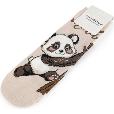 Prima-obchod ponožky Panda 2 béžová světlá