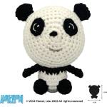Wild Planet Ръчно плетена играчка, Панда 12см. Wild Planet (K8685)