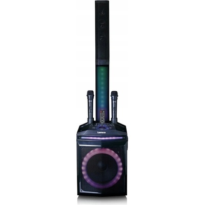 Lenco VELKÝ PÁRTY REPRODUKTOR MIKROFON KARAOKE SUBWOOFER BLUETOOTH USB 120W FM