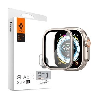 Spigen ochranné sklo tR Slim Pro pro Apple Watch Ultra 49mm, titanová AGL06161