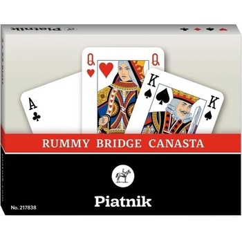 Piatnik Карти за игра Piatnik - 2 тестета, Реми, Бридж, Канаста
