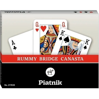 Piatnik Карти за игра Piatnik - 2 тестета, Реми, Бридж, Канаста