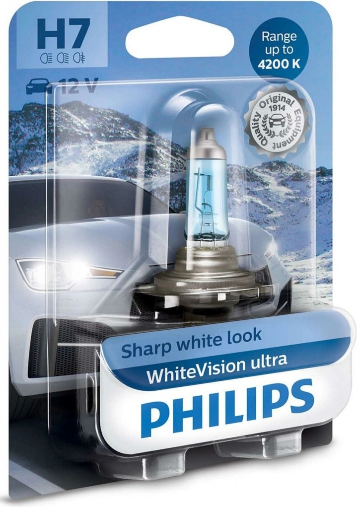 Philips WhiteVision Ultra H7 PX26d 12V 55W 12972WVUB1