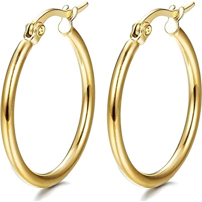 HARAHU Обеци sm-28333 - Златна kp28333 (sm-28333)