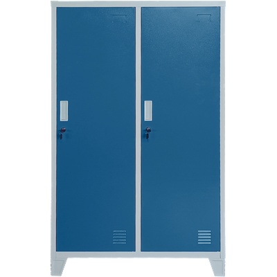 Carmen Метален шкаф Carmen CR-1604-2 JZ - Сив / син