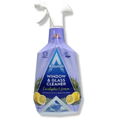 Astonish спрей за почистване на стъкла и прозорци, Лимон и Евкалипт, 750мл