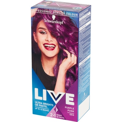 Schwarzkopf Live Ultra Brights or Pastel barva na vlasy 094 Purple Punk