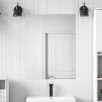 vidaXL Самозалепващо огледално фолио 90 x 200 см 2 бр. Сребристо PET (3394637)