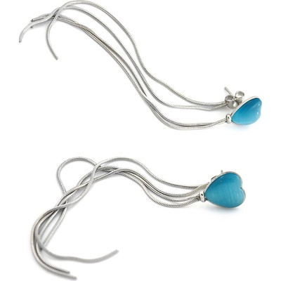 Foxette řetízkové z chirurgické oceli Srdce Žlutá JF_0406