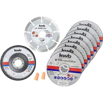 kwb 712041 sada řezných kotoučů 115 mm 10 ks nerezová ocel – Hledejceny.cz