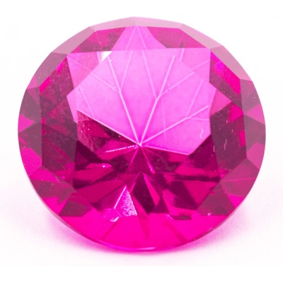 Milujeme Kameny Diamant z křišťálového skla - feng shui - fuchsiový - VADA VAD447