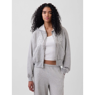 GAP Oversize mikina s logom sivá