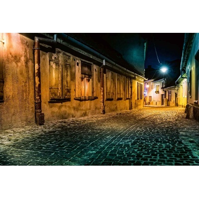 DIMEX ART Флизелинов фототапет стара улица в сибиу 375 x 250 см