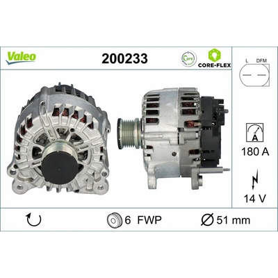 Alternátor VALEO CORE-FLEX 200233