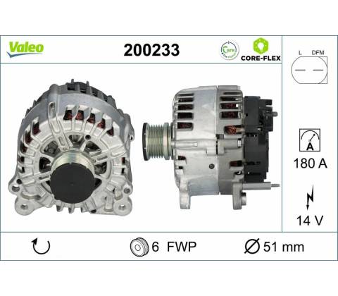 Alternátor VALEO CORE-FLEX 200233