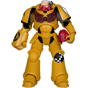 McFarlane Екшън фигура McFarlane Games: Warhammer 40K - Intercessor Sergeant (Imperial Fist) (Gold Label), 18 cm (10954)