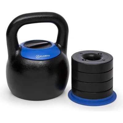 KLARFIT Adjustabell, nastaviteľný kettlebell, 16/18/20/22/24 kg,