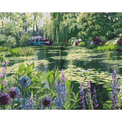 Ideyka Malování podle čísel Monetova zahrada v Giverny 40 x 50 cm