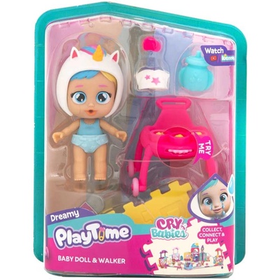 IMC Toys Игрален комплект IMC Toys Cry Babies - Кукла с проходилка (923218)