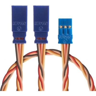 BLUE LINE SILIKON Y-kabel 300mm JR 0,50qmm kroucený silikonkabel 1 ks