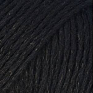 DROPS Design Bomull-Lin Uni Colour 16 Black Плетива прежда (103716)