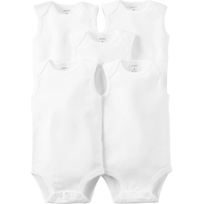 CARTER'S Body bez rukávů White neutral LBB 5ks