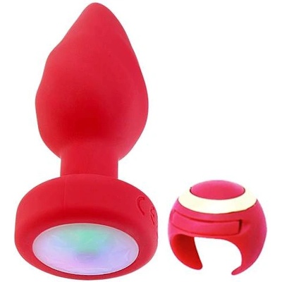 Passion labs Вибиращ силиконов Butt Plug с LED светлини "SILIPA" 10 см