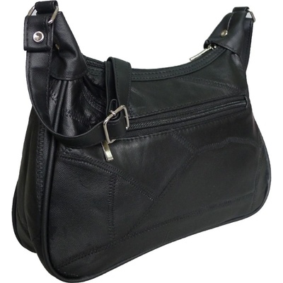 Kabelka Sisi kožená čierna