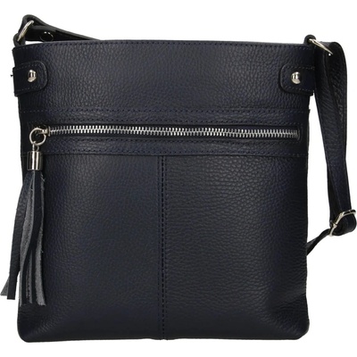 Dámská kožená crossbody kabelka Italia Laura tmavě modrá