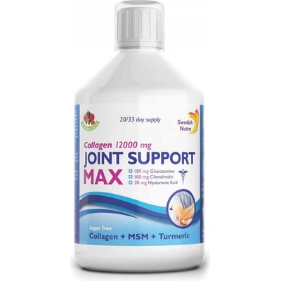 Swedish Nutra Joint Max bez cukru s kolagénom 12 000mg 500 ml