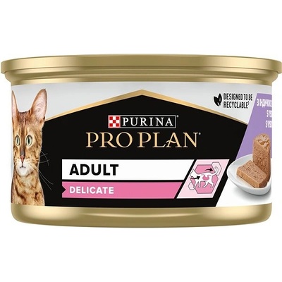 Pro Plan Delicate Digestion morka paštéta 24 x 85 g