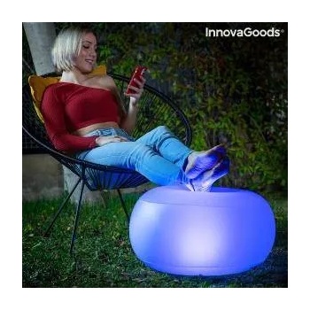 InnovaGoods Надуваемо Кресло с Многоцветна LED Светлина и Дистанционно Управление Pulight InnovaGoods
