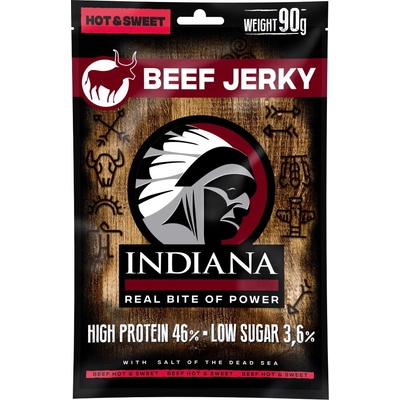INDIANA Jerky hovädzie Hot & Sweet ZIP 90g