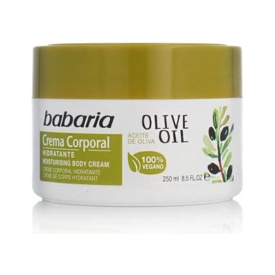 Babaria Olive Oil Moisturising Body Cream хидратиращ крем за тяло 250 ml унисекс