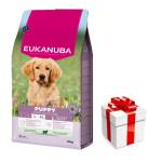 EUKANUBA Puppy & Junior Агнешко и ориз за големи породи 12кг + безплатна изненада за кучето