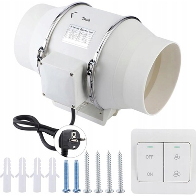 PNRIO dvourychlostní odsávací 150 mm 80 W 540 m3/h