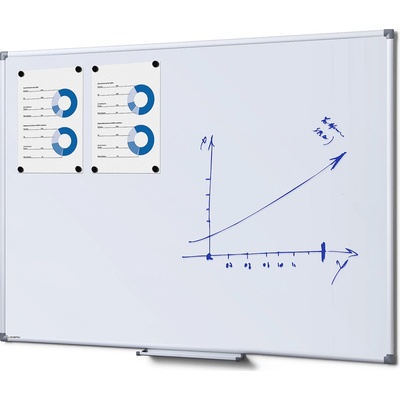 Jansen Display Scritto enamel popisovatelná magnetická tabule whiteboard 900 x 1200 mm