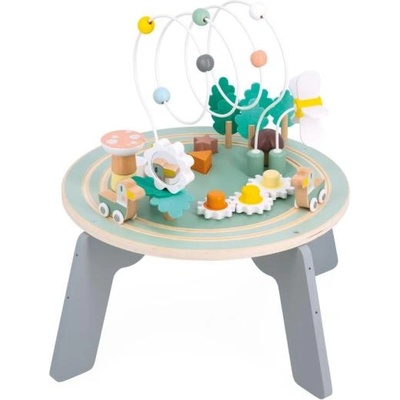 Janod Sweet Cocoon Дървена моторна маса с дейности Градина