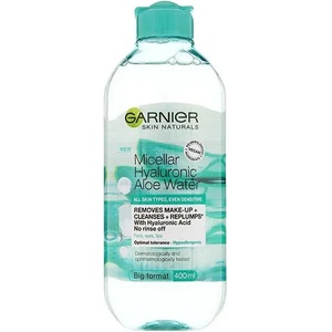 Garnier мицеларна вода Hyaluronic Aloe, за всеки тип кожа, 400 ml