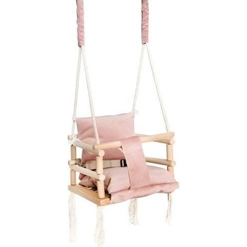 Kruzzel 18027 Interiérová houpačka 3v1 růžová