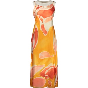 Desigual Дамска дълга рокля desigual, Размер xs, Цвят Оранжев (26swvw52_ar7002)