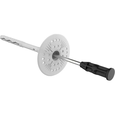 Hmoždinka talířová s kovo/plastovým rozpěrným trnem ø 10 x 120 mm, STALCO PERFECT, bal.100 ks