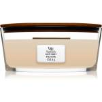 WoodWick White Honey ароматна свещ с дървен фитил (hearthwick) 453 гр