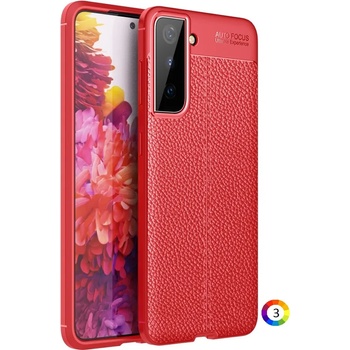 Samsung Galaxy S21+/S21 Plus Удароустойчив Litchi Skin Калъф и Протектор