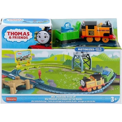 Mattel Игрален комплект НИЯ с доставка на пристанището Thomas & Friends Nia Dockside Drop off от серията TrackMaster Push Along, HGY81