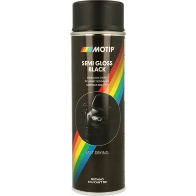 Polomatný čierny lak Motip 04001 500 ml