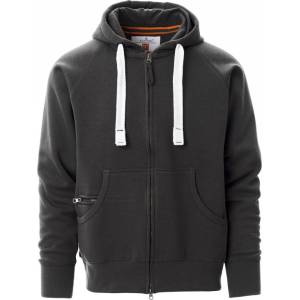 PAYPER dallas+ 000021-0001 / Мъжки суичър с цип по цялата дължина - антрацит 5xl (0000210001130425xl)