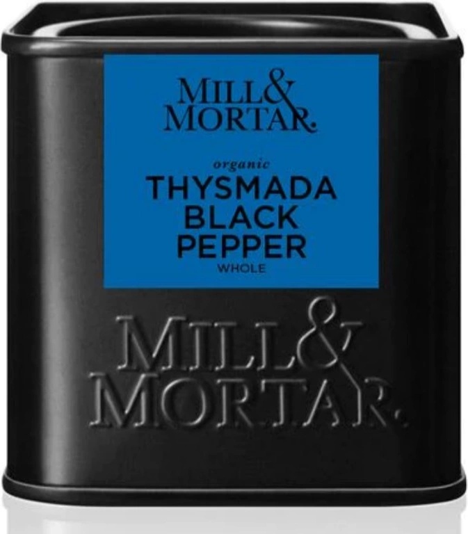Mill & Mortar Органичен черен пипер THYSMADA 50 г, цял, Mill & Mortar (MM12259)
