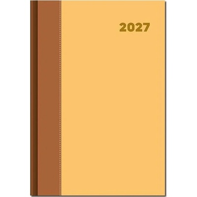Dolcetto A5 Denný 2027 hnedo zlatý