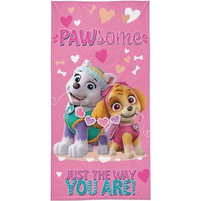 Detexpol Osuška Paw Patrol srdiečka 70 x 140 cm